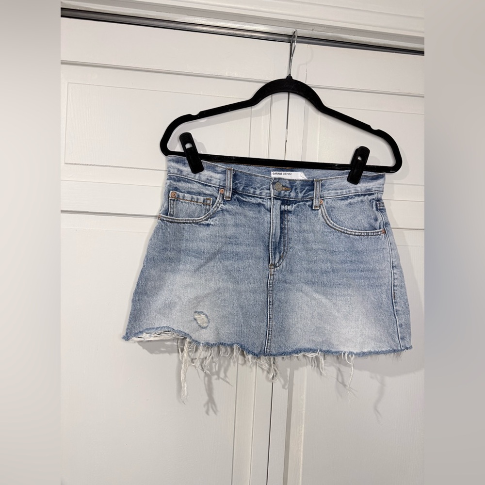 Garage denim skirt